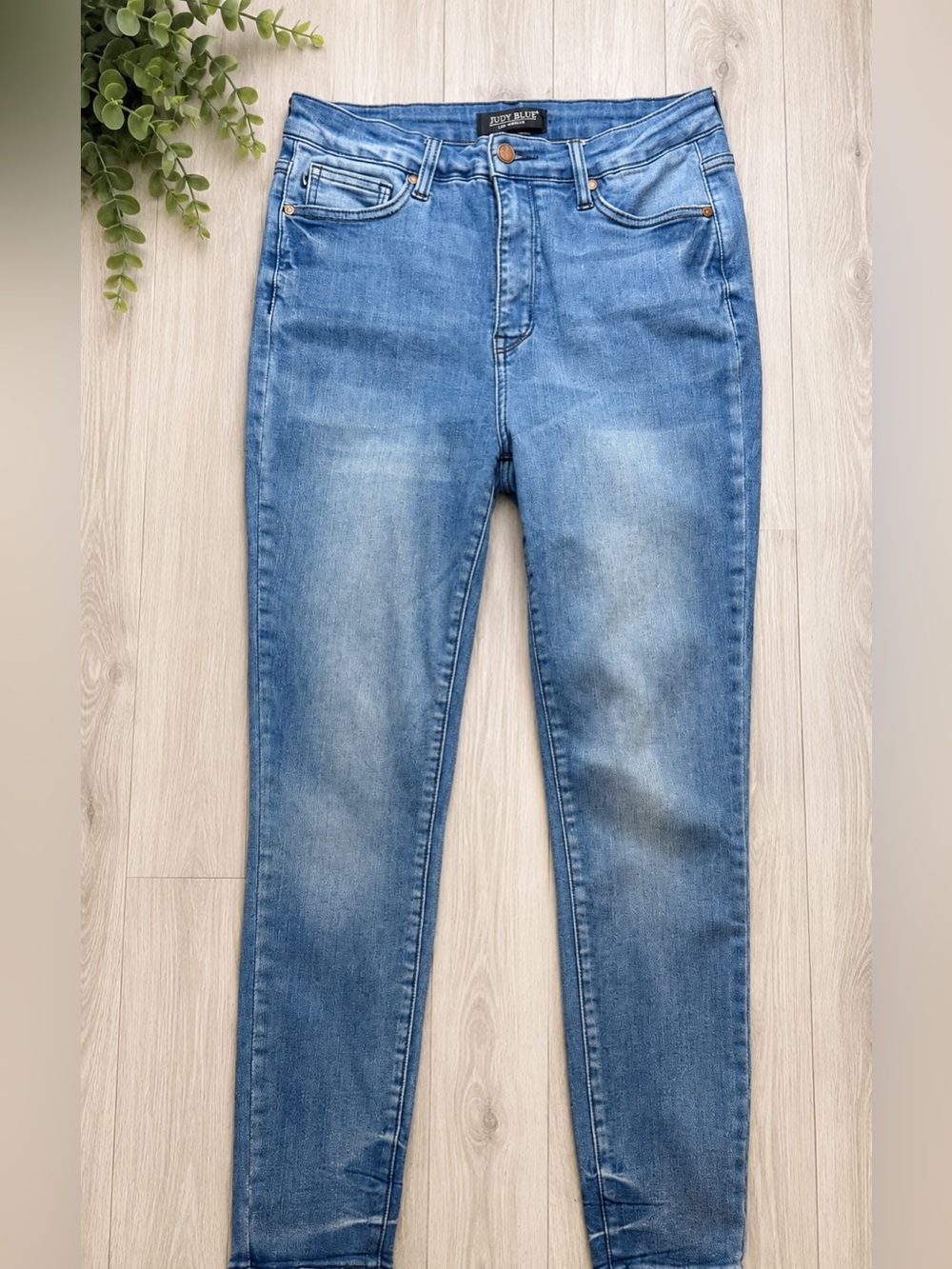 Judy Blue Women’s High Rise Skinny Jeans Light Wash Stretch Denim Size 11/30